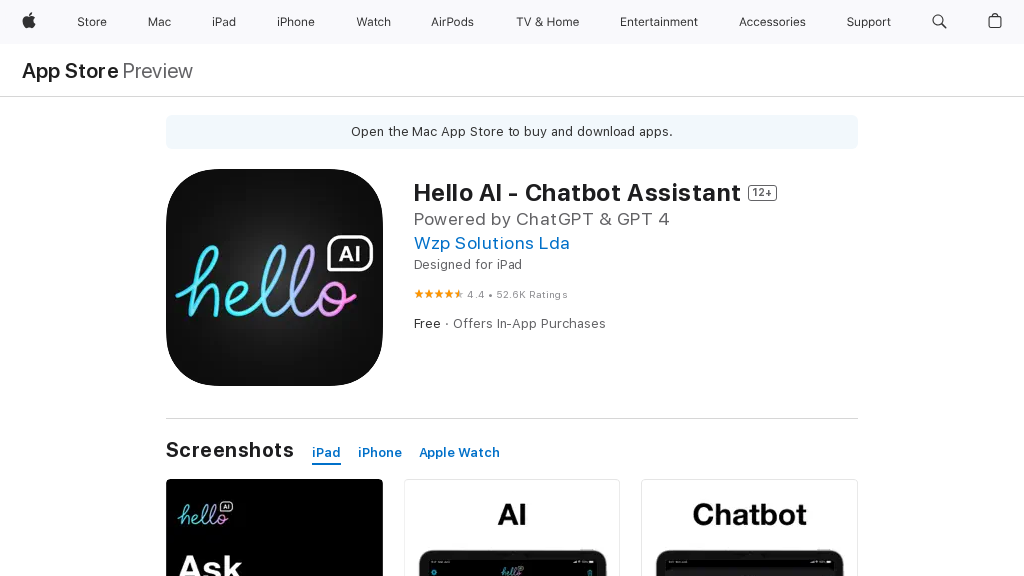 Al Chat – AI Chatbot Assistant na App Store