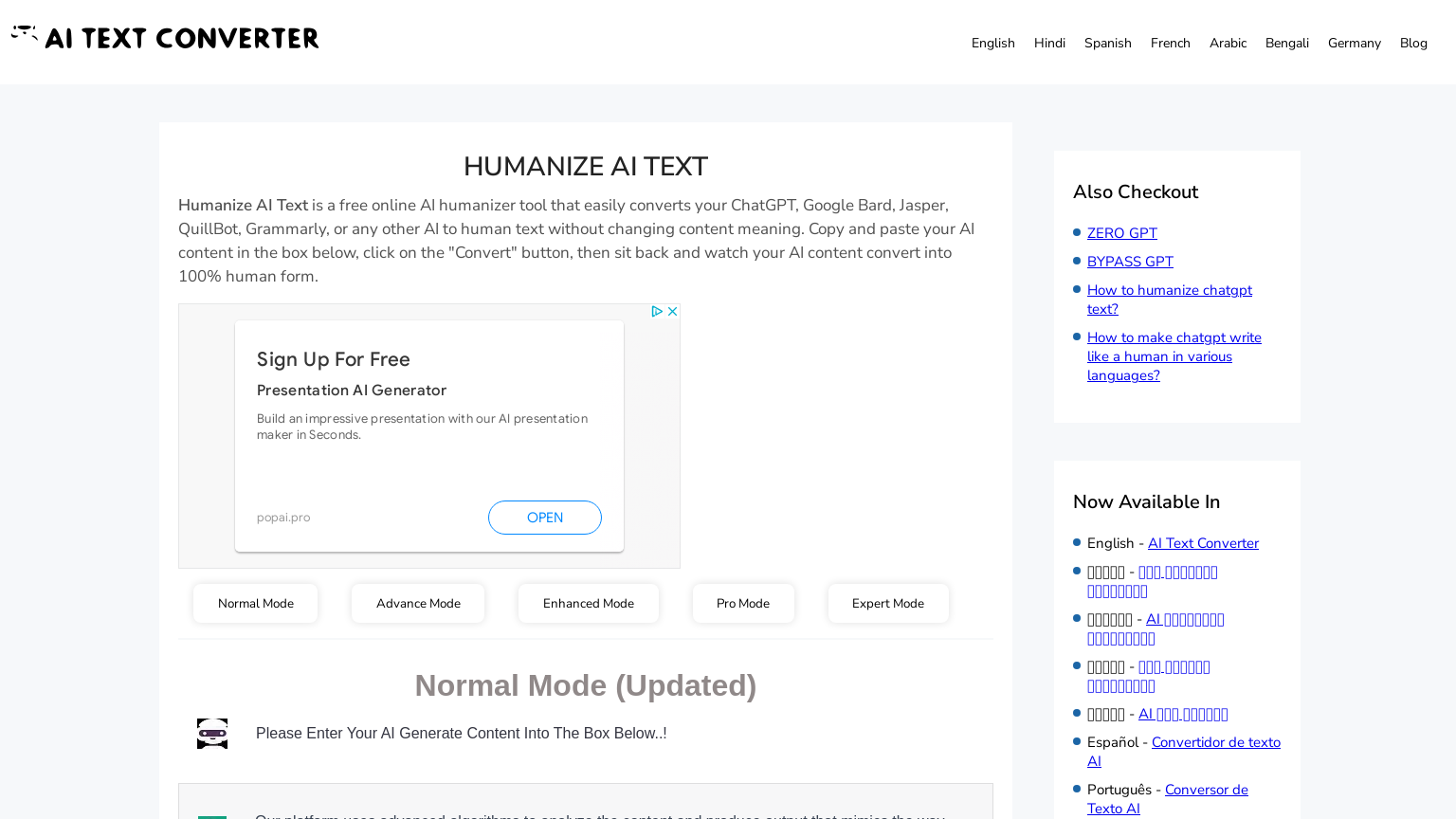 Humanize AI Text