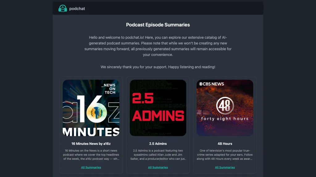 Podchat Top AI tools