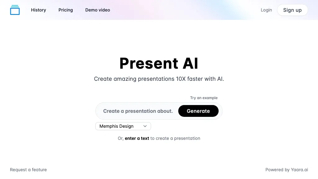 Present AI website