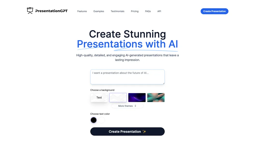 PresentationGPT Top AI tools
