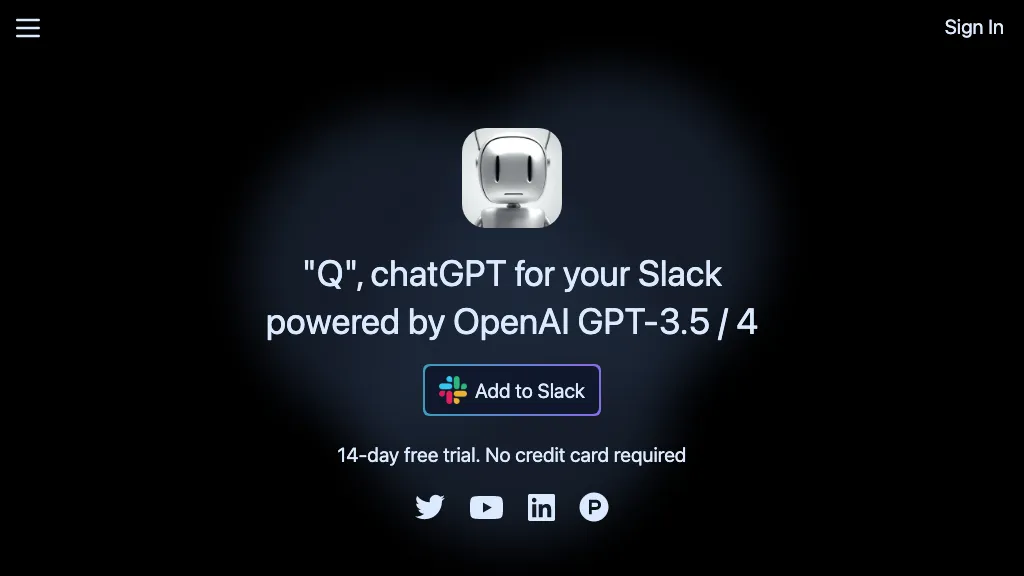 Q Slack Chatbot Top AI tools