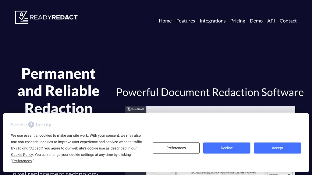 ReadyRedact Document Redaction Top AI tools