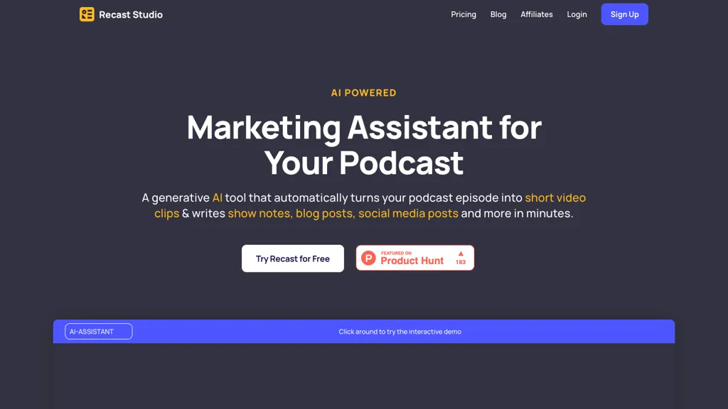 Algo for Podcasts Top AI tools