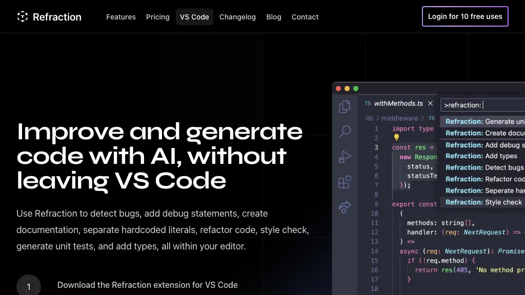 Refactoring source code in Visual Studio Code