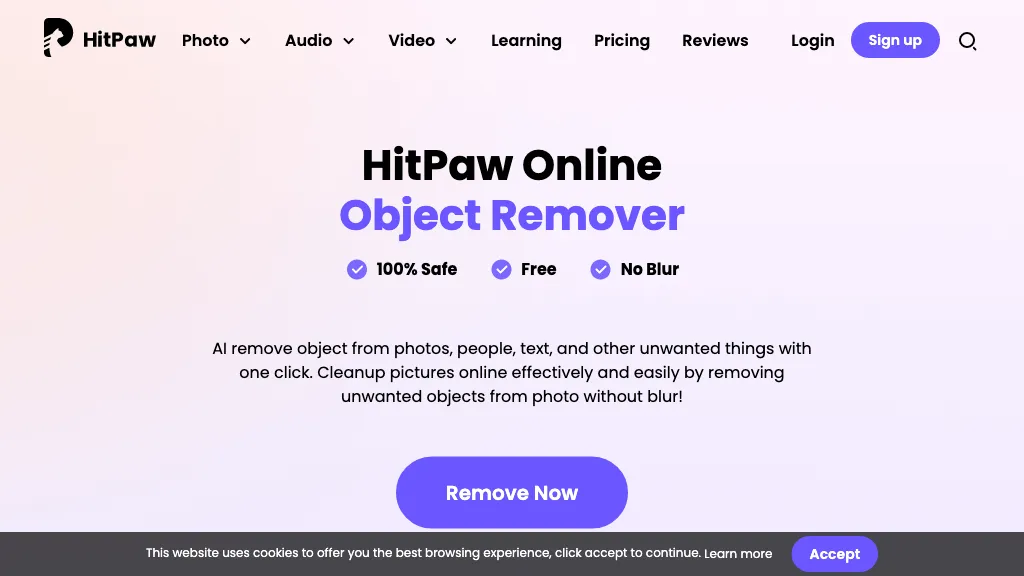 Background remover from photo by Hitpaw Top AI tools