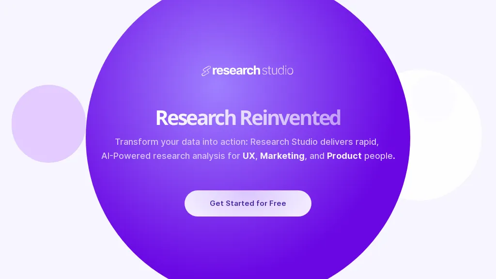 Research Studio Top AI tools