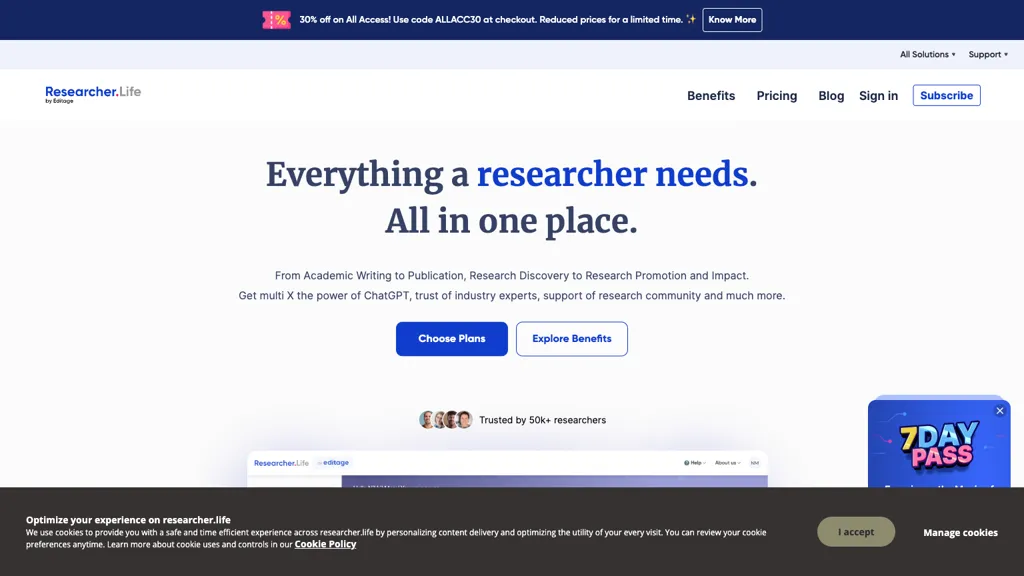 Researcher.life website