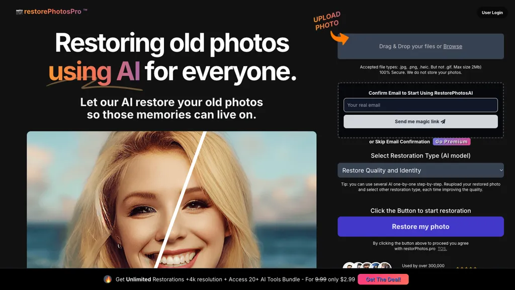 Restore Photos One Top AI tools