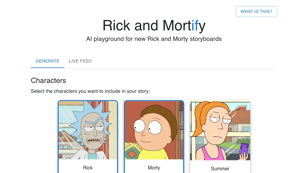 Rick Morty - AI Photo Generator - starryai