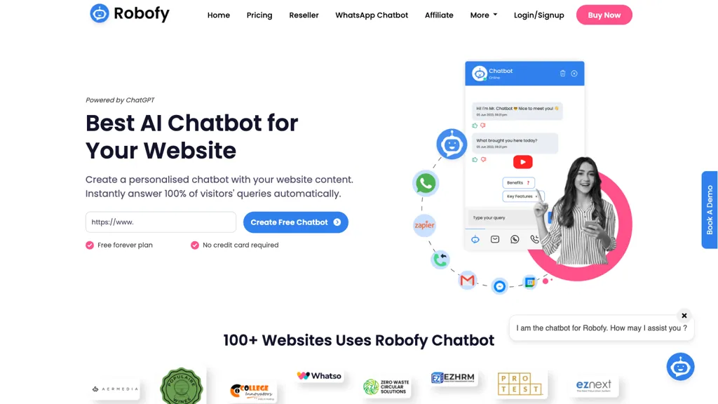 Robofy AI Chatbot Top AI tools