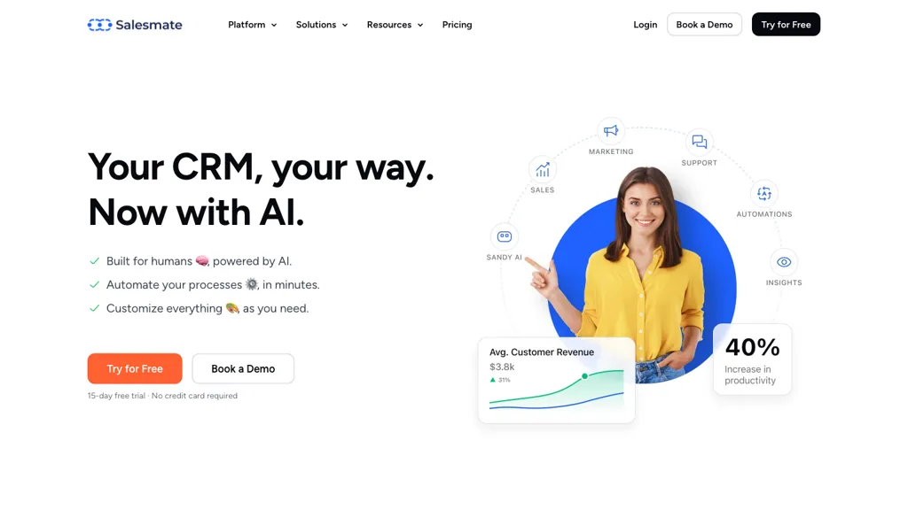 Salesmate CRM Top AI tools