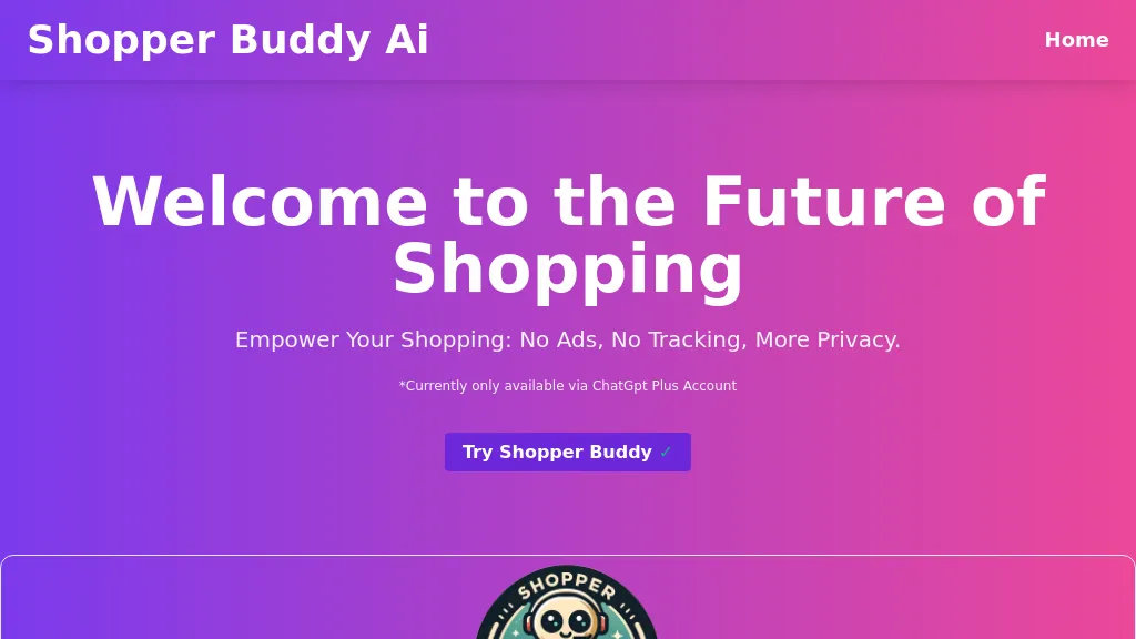 Shopper Buddy Top AI tools