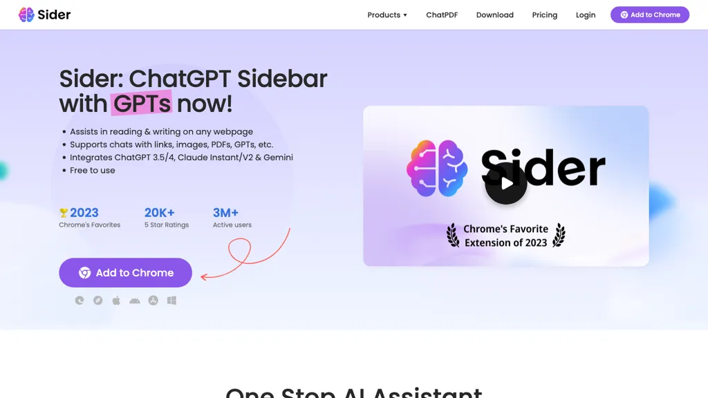 Sider Top AI tools