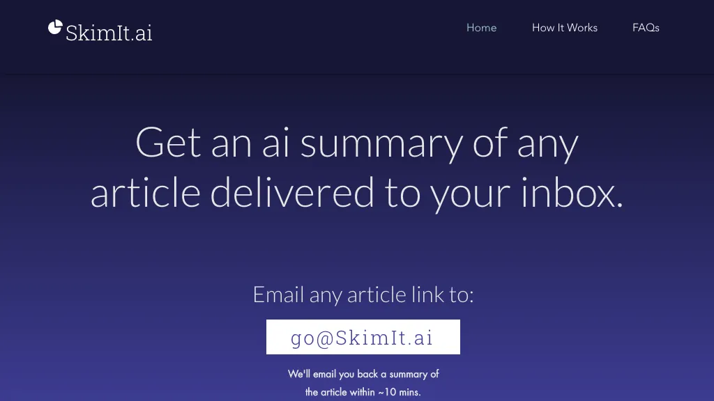 SkimIt.ai Top AI tools