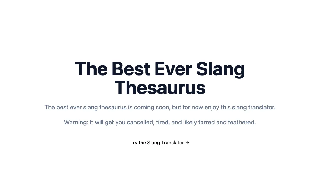 Slang Thesaurus Top AI tools
