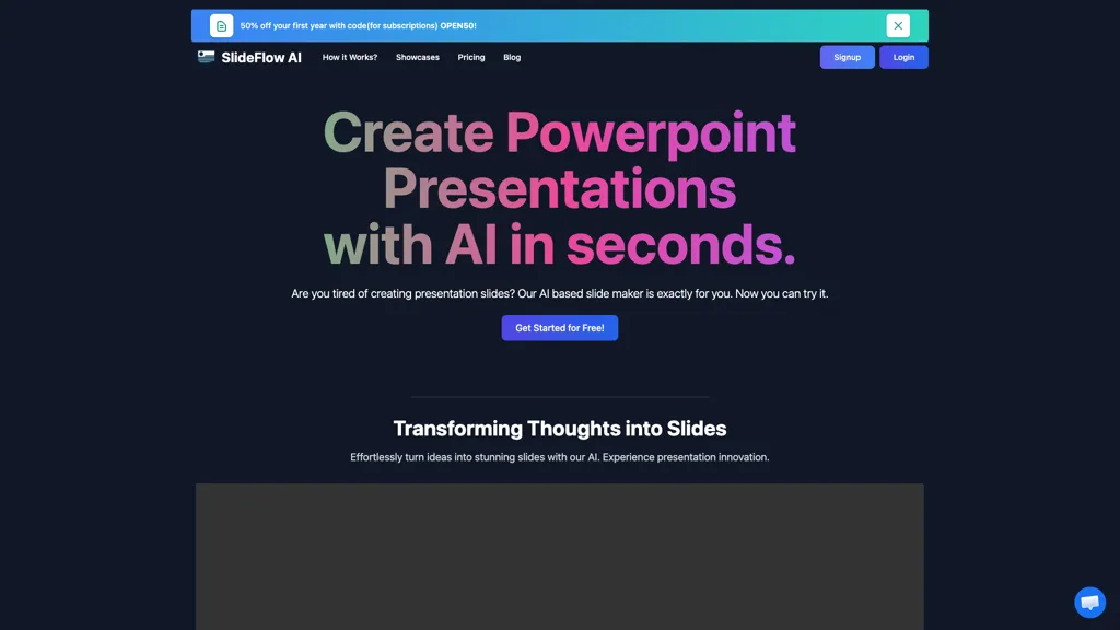Slideflow AI website