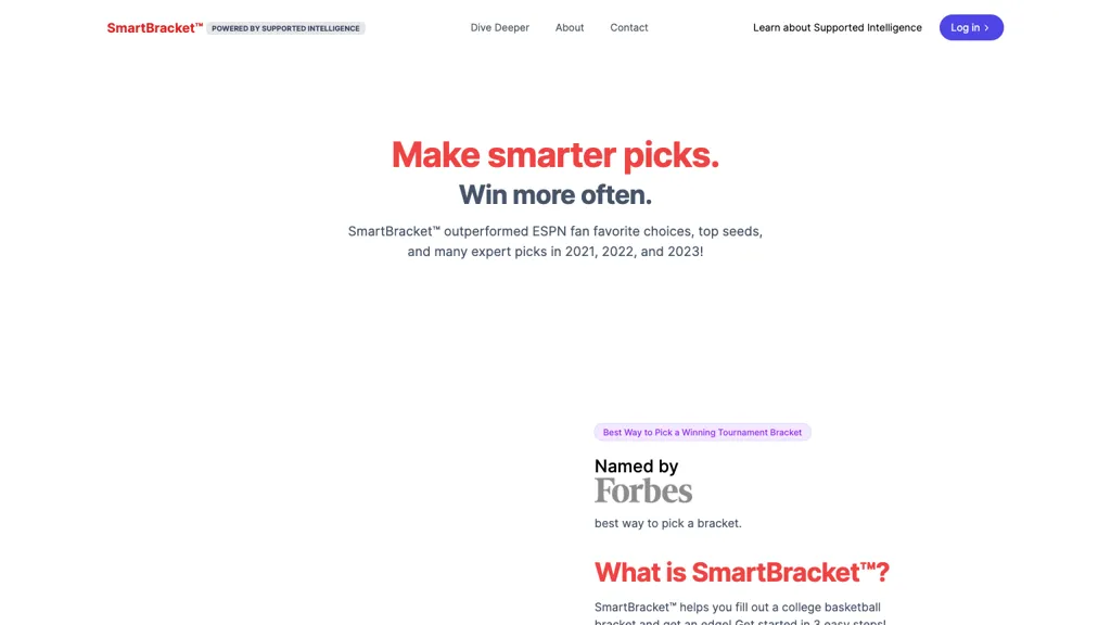 Smart Bracket Top AI tools