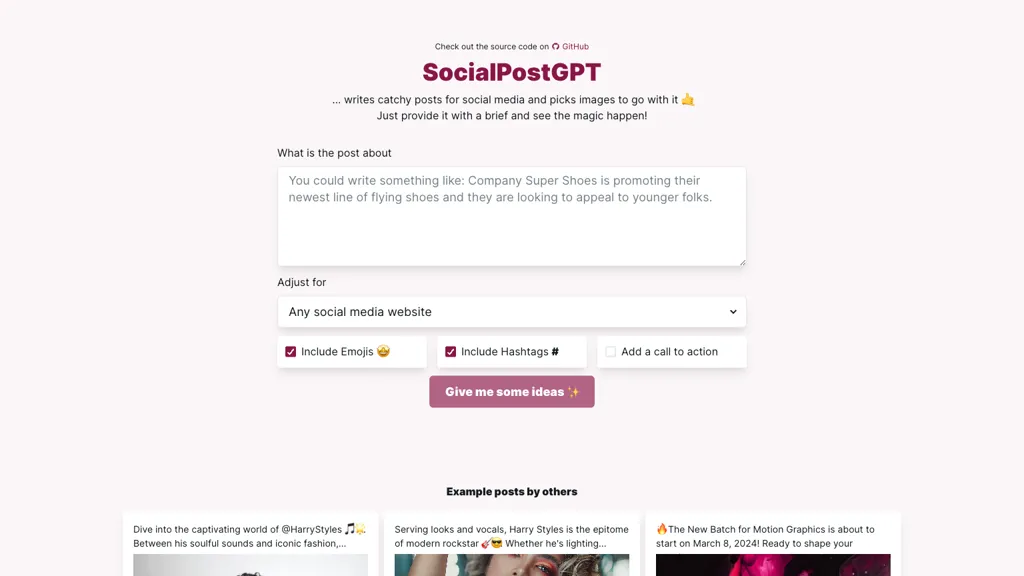 SocialPostGPT Top AI tools