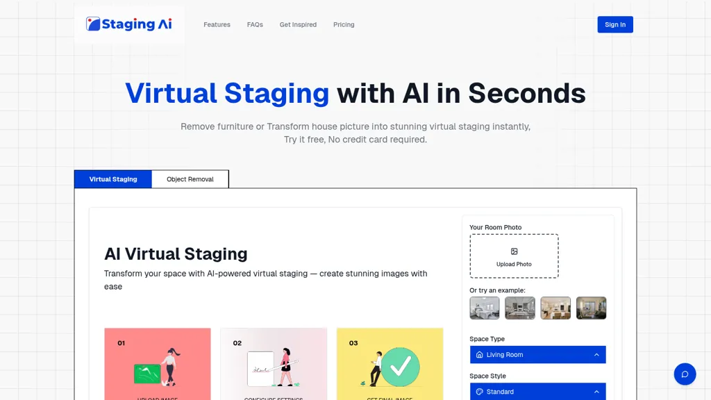 Staging AI website