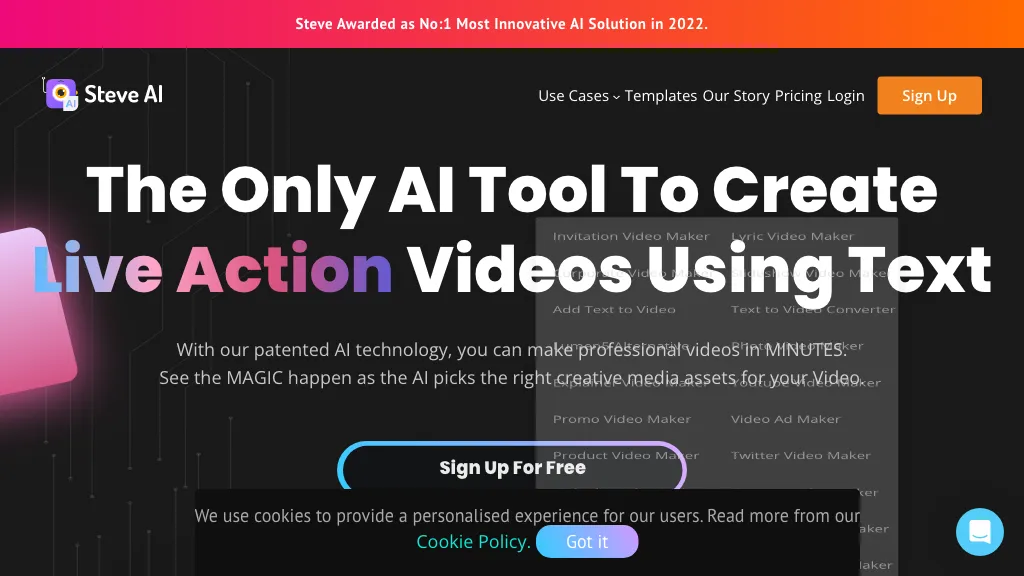 Make a Video Top AI tools