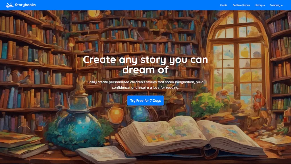 StoriesForKids.ai: Personalized Kid's Books using AI Top AI tools