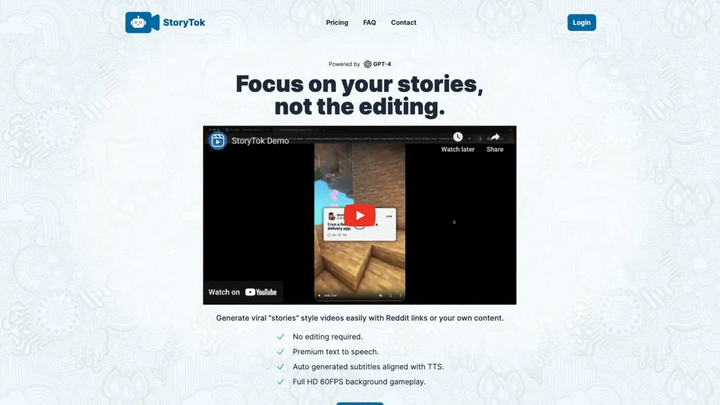 StoryTok Top AI tools