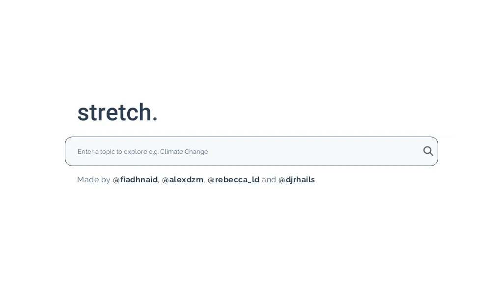 Stretch website