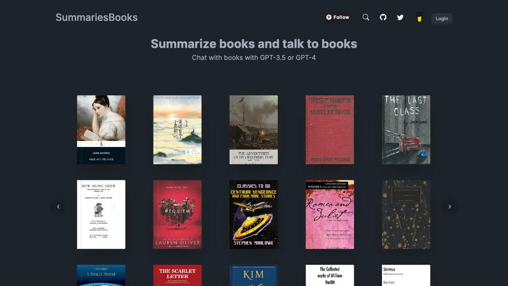 summariesbooks Top AI tools