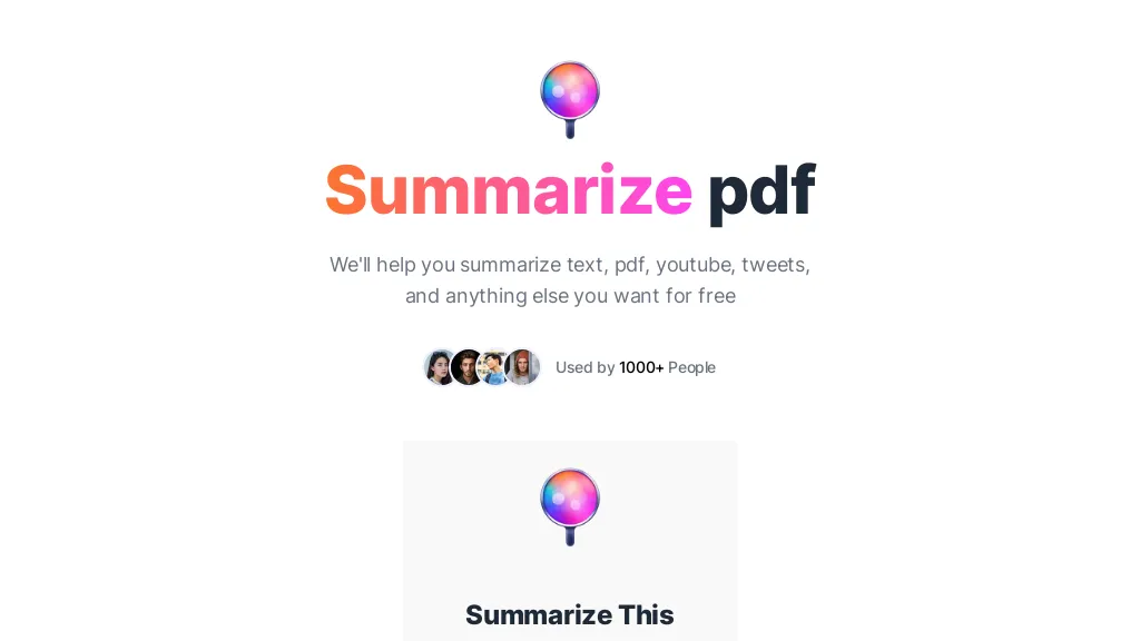 Summarify.app Top AI tools