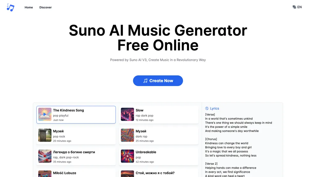 Suno AI Music Generator Top AI tools