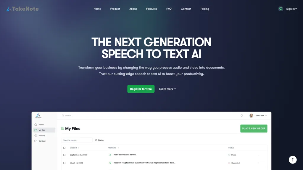 SpeakNotes Top AI tools