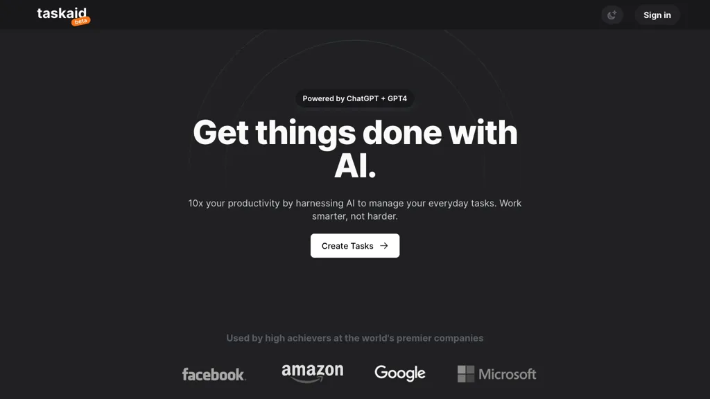 Taskaid AI Top AI tools