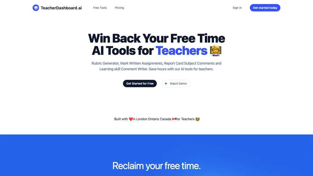 TeacherDashboard.ai Top AI tools