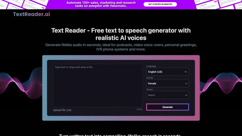 Text Reader Top AI tools