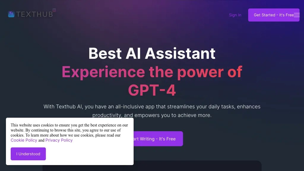 Texthub Top AI tools