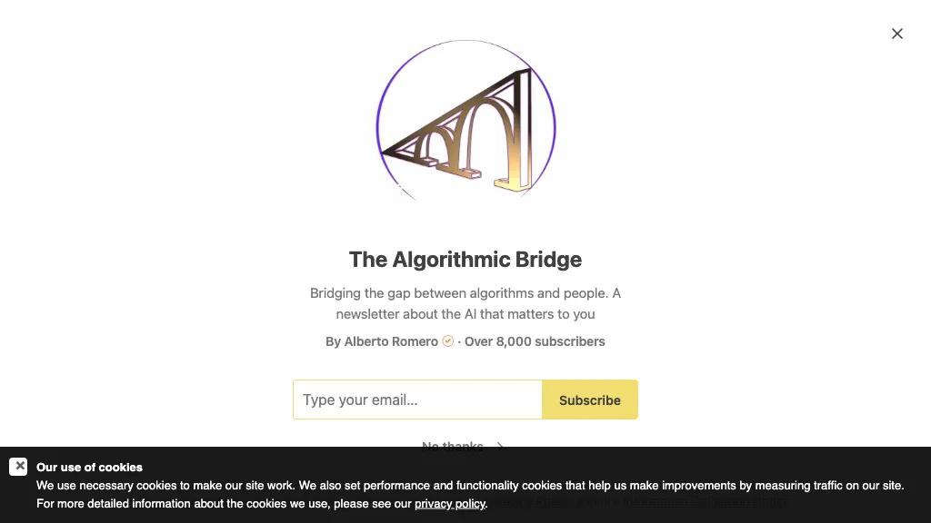 The Algorithmic Bridge