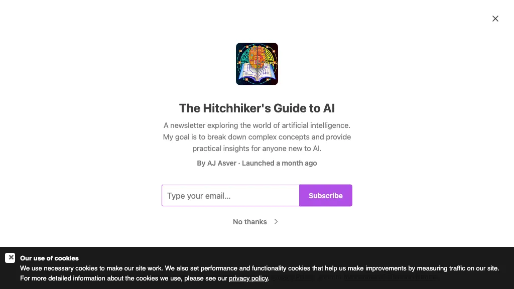 The Hitchhikers Guide to AI