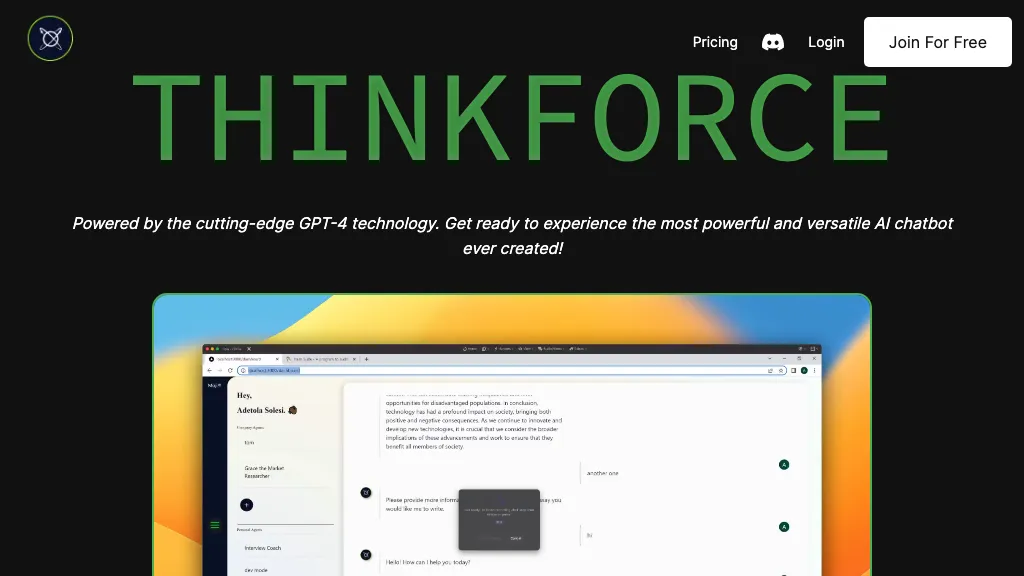 Thinkforce Top AI tools