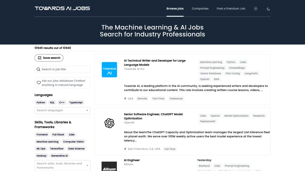 AI Assisted Jobs Top AI tools