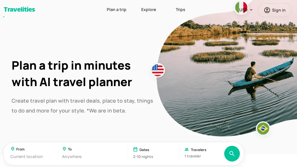 Travelities Top AI tools