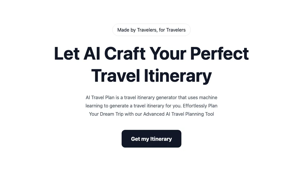 Travelplan Top AI tools