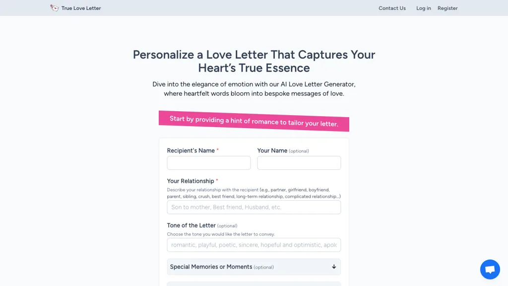 Love Letter Generator Top AI tools