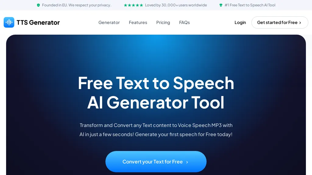 TTS-Generator.com Top AI tools