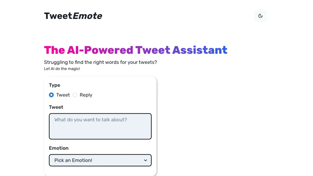 Tweet Assist App Top AI tools