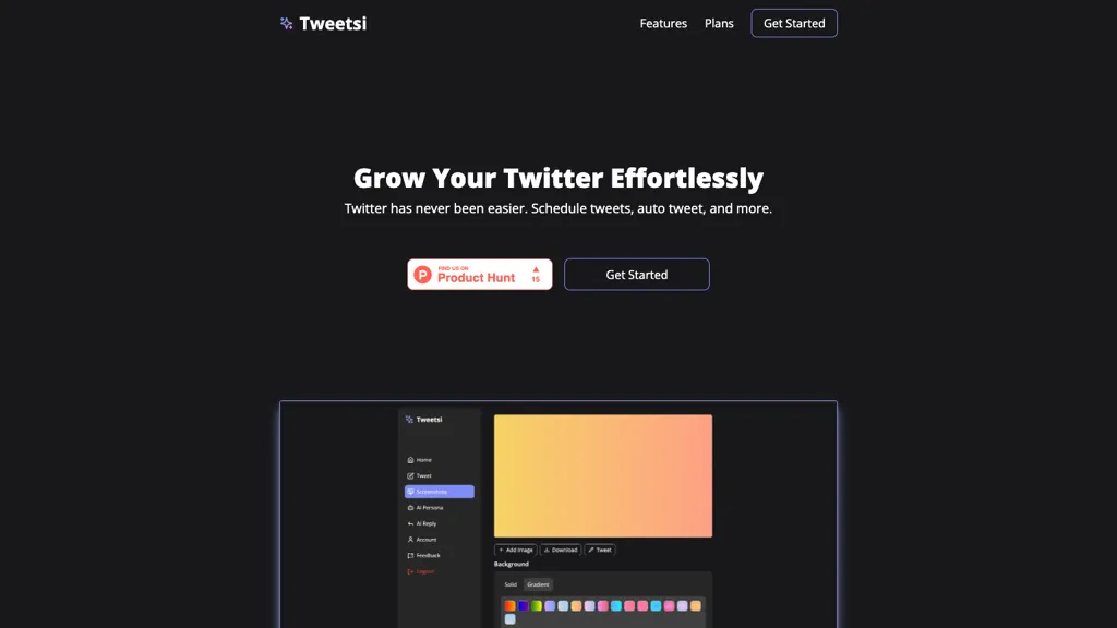 Tweetsi website