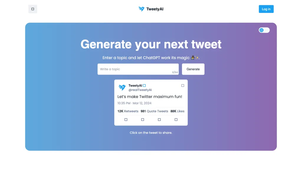 Tweeets Top AI tools