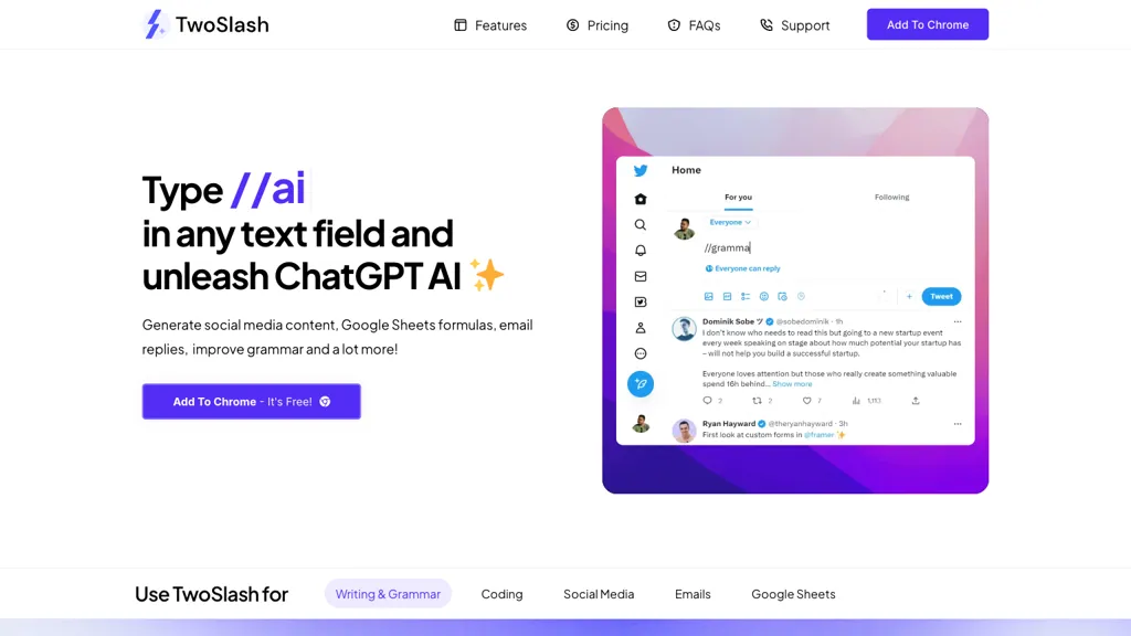 ChatGPT2Help Chrome Extension Top AI tools