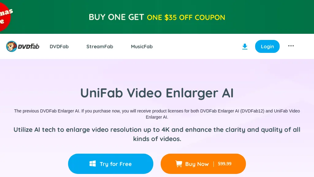 UniFab Video Enlarger AI Top AI tools