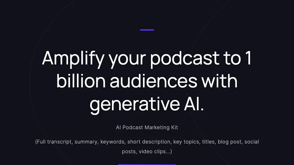 Podcast Marketing AI Top AI tools